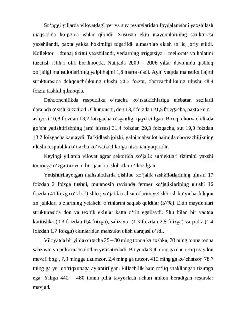 Jizzax Viloyati Iqtisodiy-Ijtimoiy Rivojlanish 3
