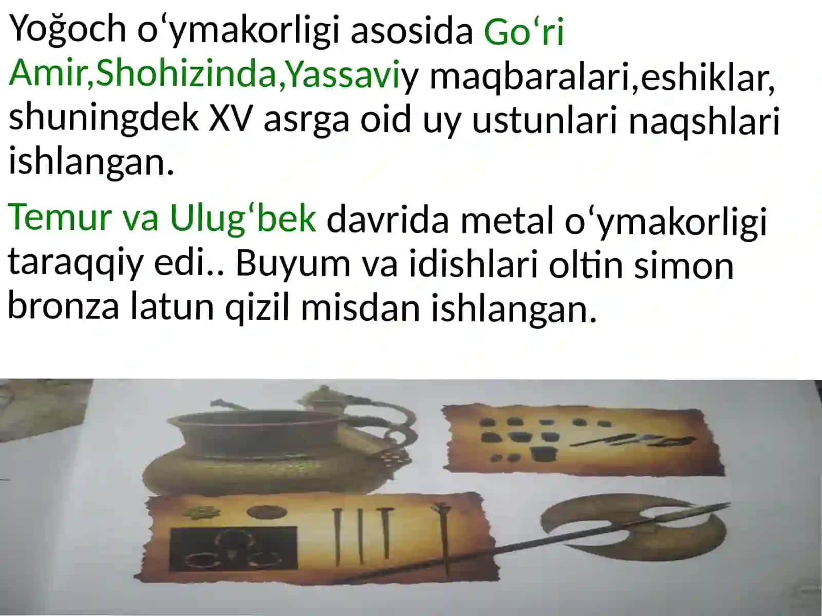 Temuriylardavridahunarmandchilik 3