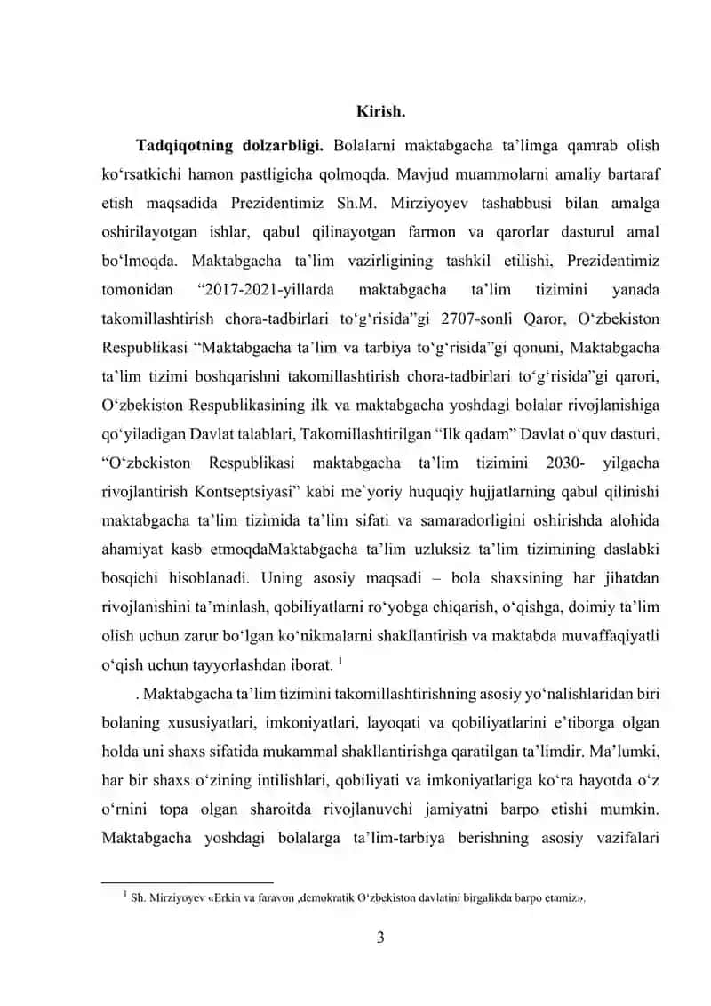 MAKTABGACHA TA’LIM TARBIYANI TASHKIL ETISH TEXNOLOGIYASI 3