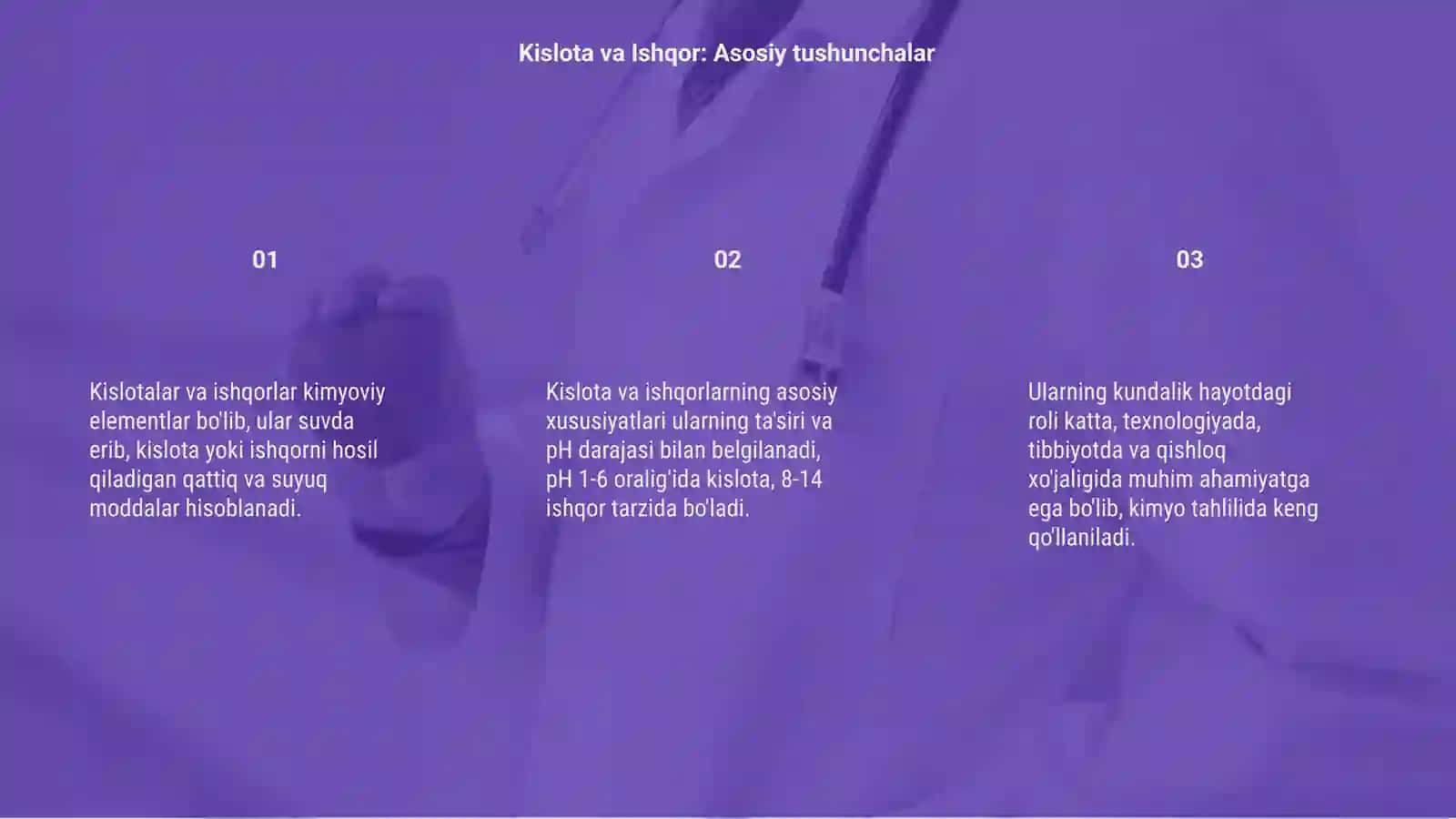 KISLOTA - ISHQOR BUZILISHNING ASOSIY KO'RINISHLARI 3