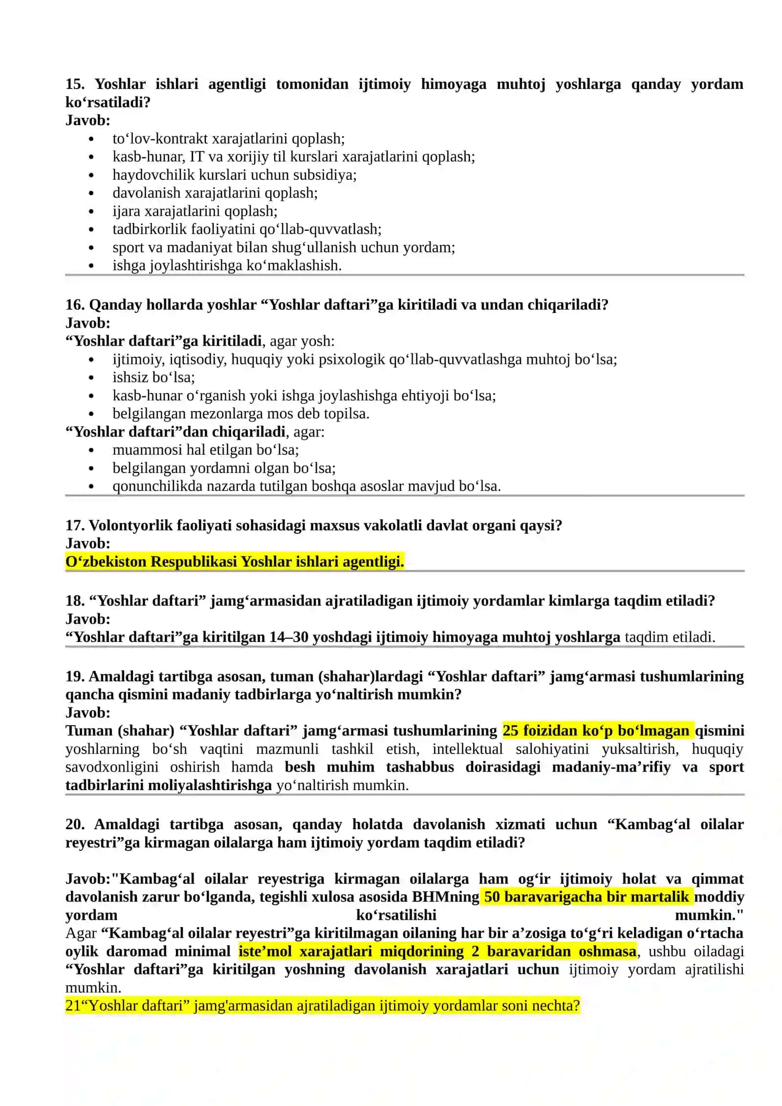 Yoshlar yetakchisi uchun savollarga javoblar 210 ta 3