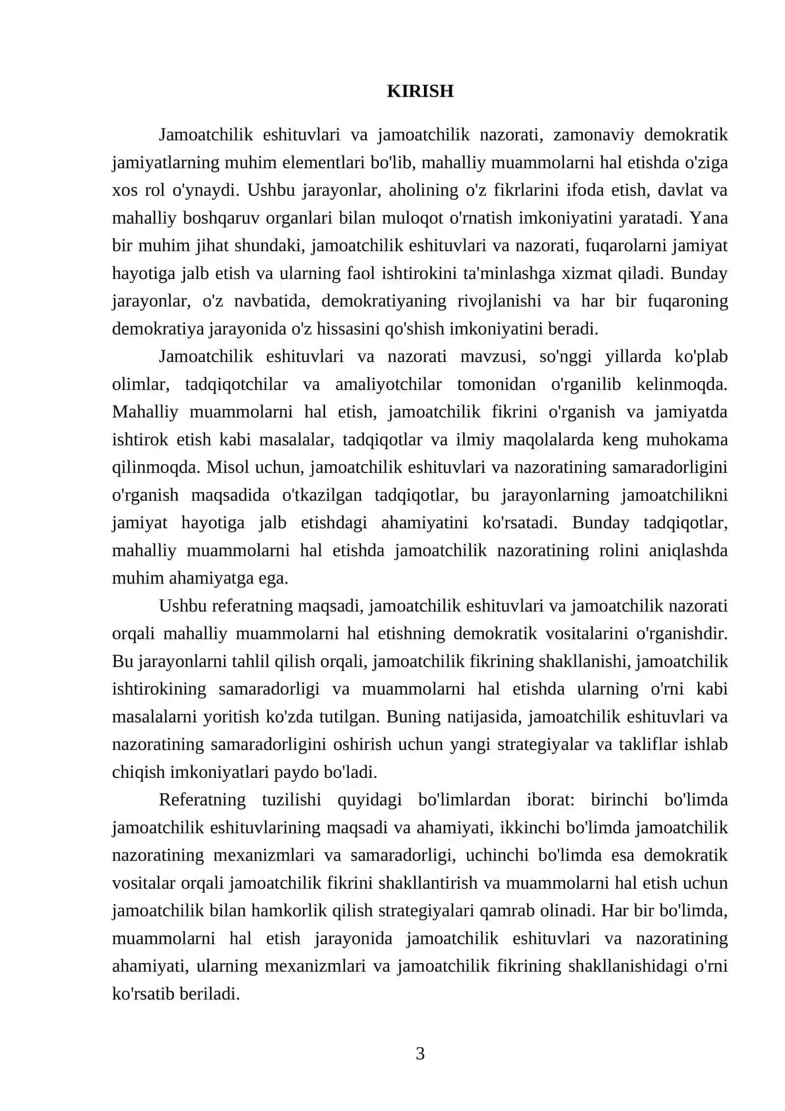 Jamoatchilik eshituvlari va jamoatchilik nazorati: mahalliy muommalarni hal etishning demokratik vositalari 3