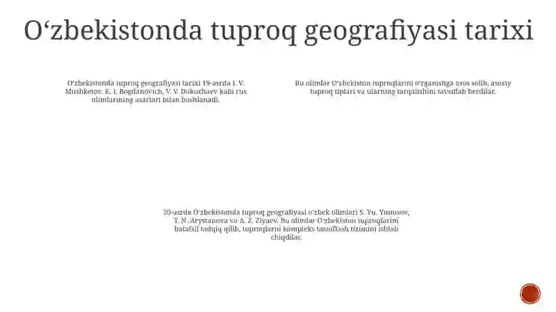Oʻzbekistonda,,Tuproqlar Geografiyasiʼʼ Fanining Rivojlanishi 3