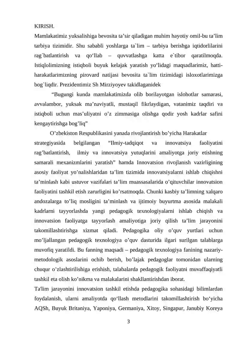 PEDAGOGIK TEXNOLOGIYA TUSHUNCHASI VA ASOSIY TAMOYILLARI 3