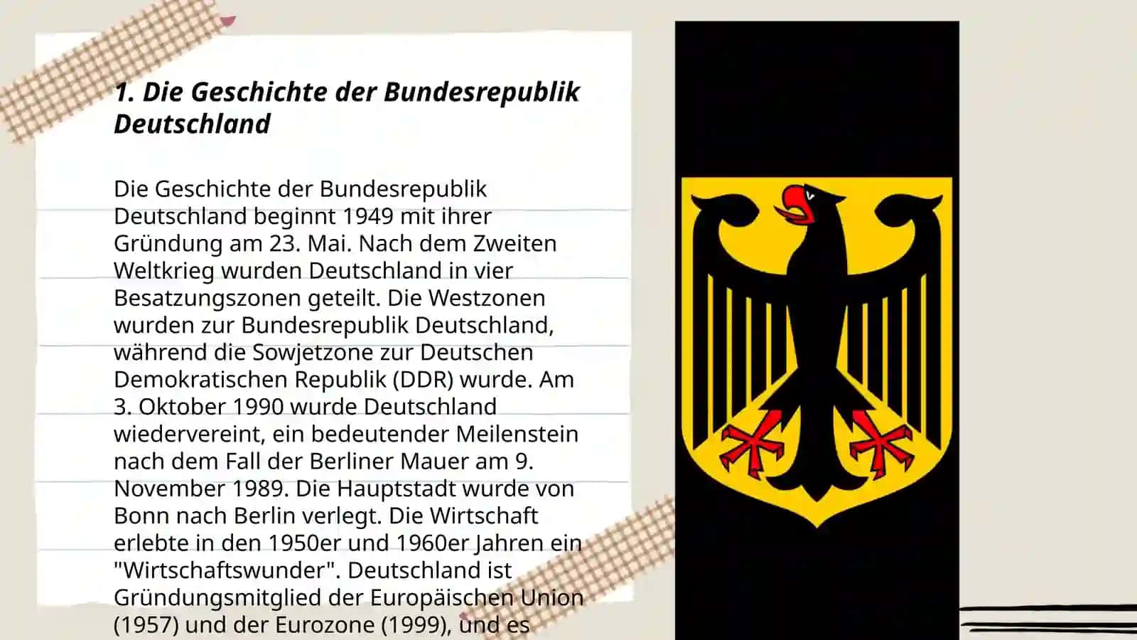 Eine kurze Ubersicht über die Bundesrepublik Deutschland 3