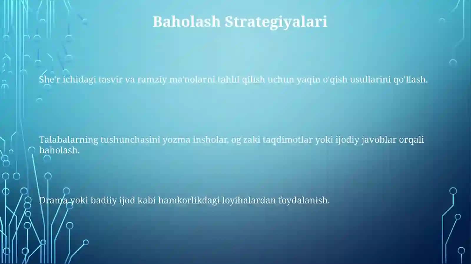 Alisher Navoiy Umumta'lim maktablarida Saddiy Iskandariy dostonini sharhlab o'qitish 3
