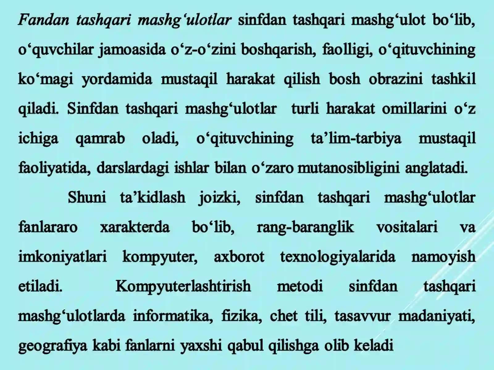 SINFDAN TASHQARI MASHG‘ULOTLAR 3