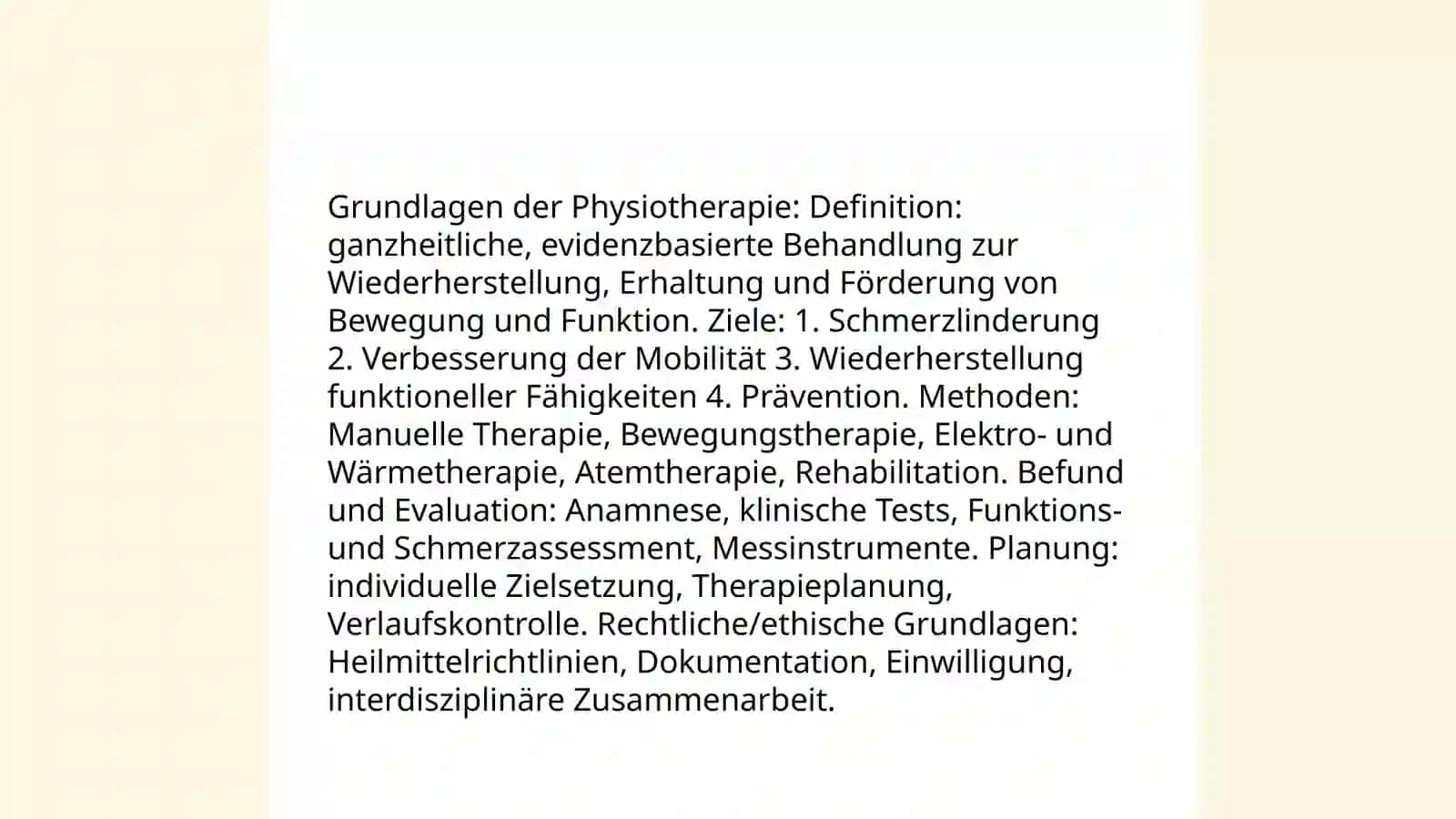 Physiotherapie 3