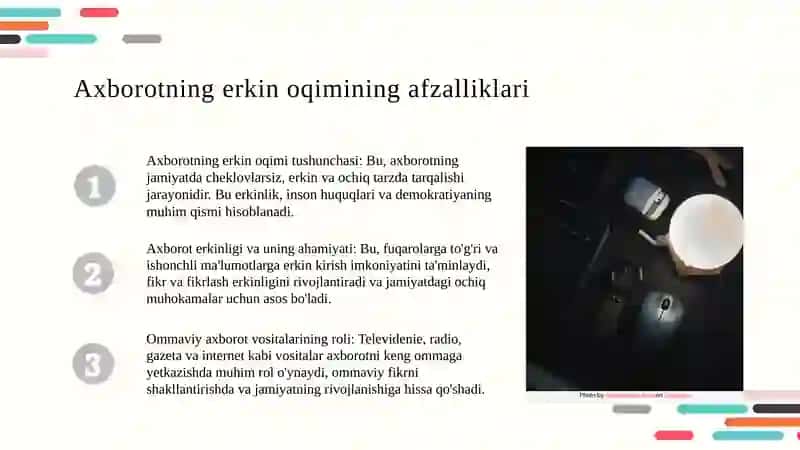 Axborotning erkin oqimining afzalliklari va ziddiyatlari 3
