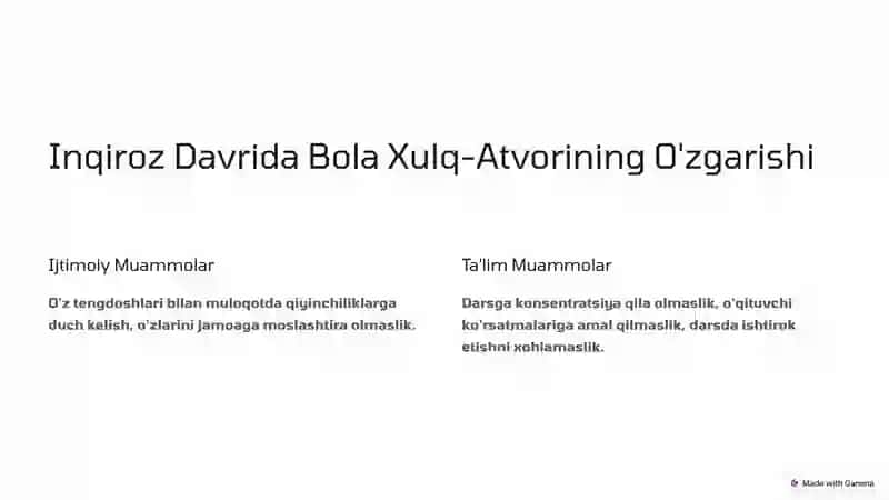 Etti Yoshdagi Inqiroz va Maktabga Tayyorlik 3