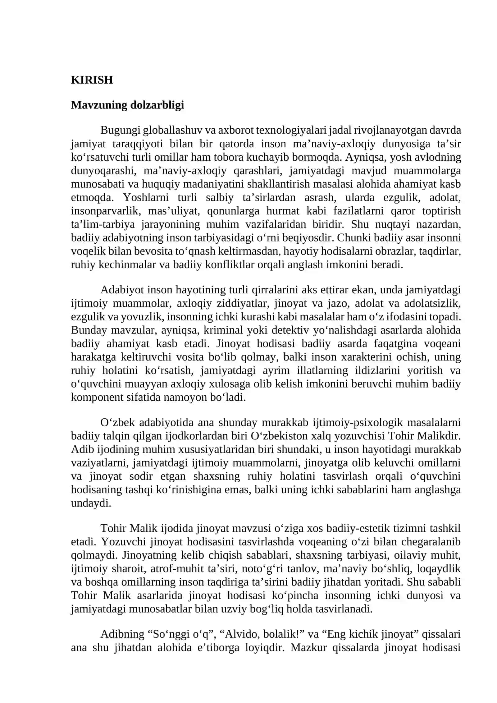 TOHIR MALIK QISSALARIDA JINOYATNI ANIQLASH MOTIVI TADQIQI 3