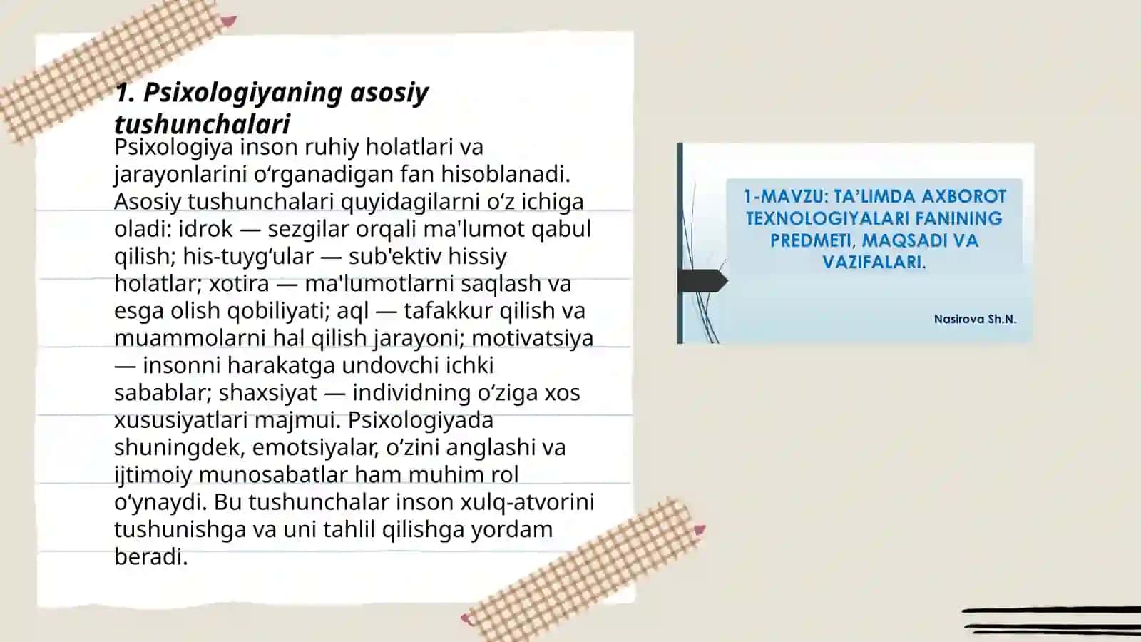 Psixologiya fanining maqsad va vazifalari 3