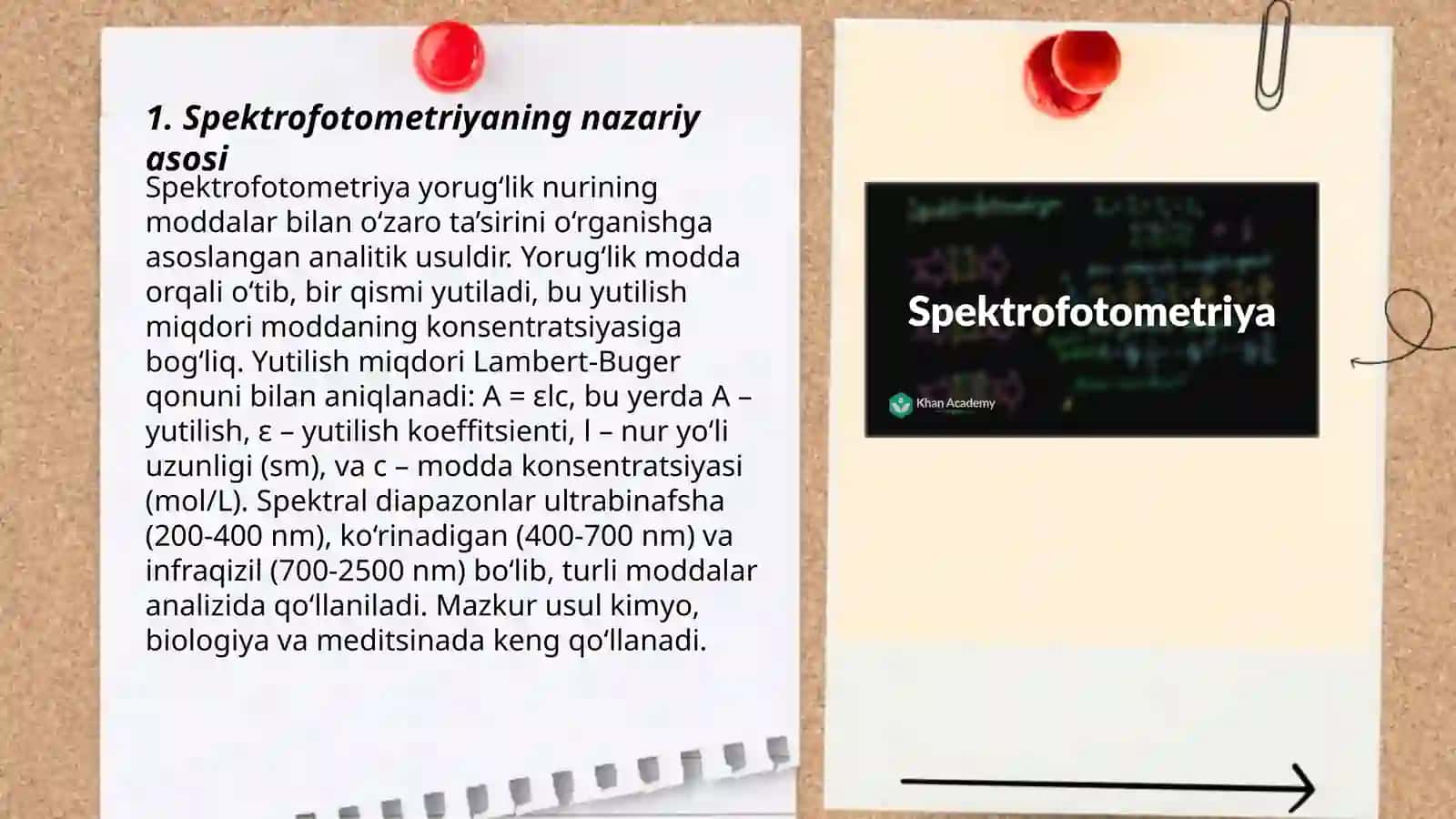 Spektrofotometriyaning mohiyati 3