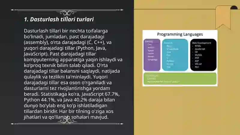 Dasturlash tillari bilan tanishish 3