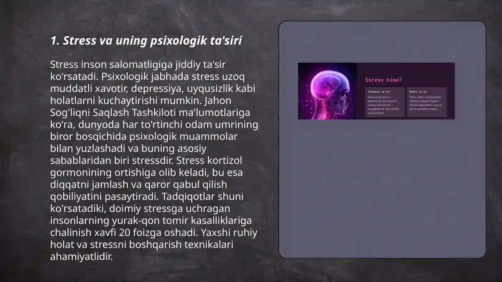 Stress va ruhiy kasalliklar 3