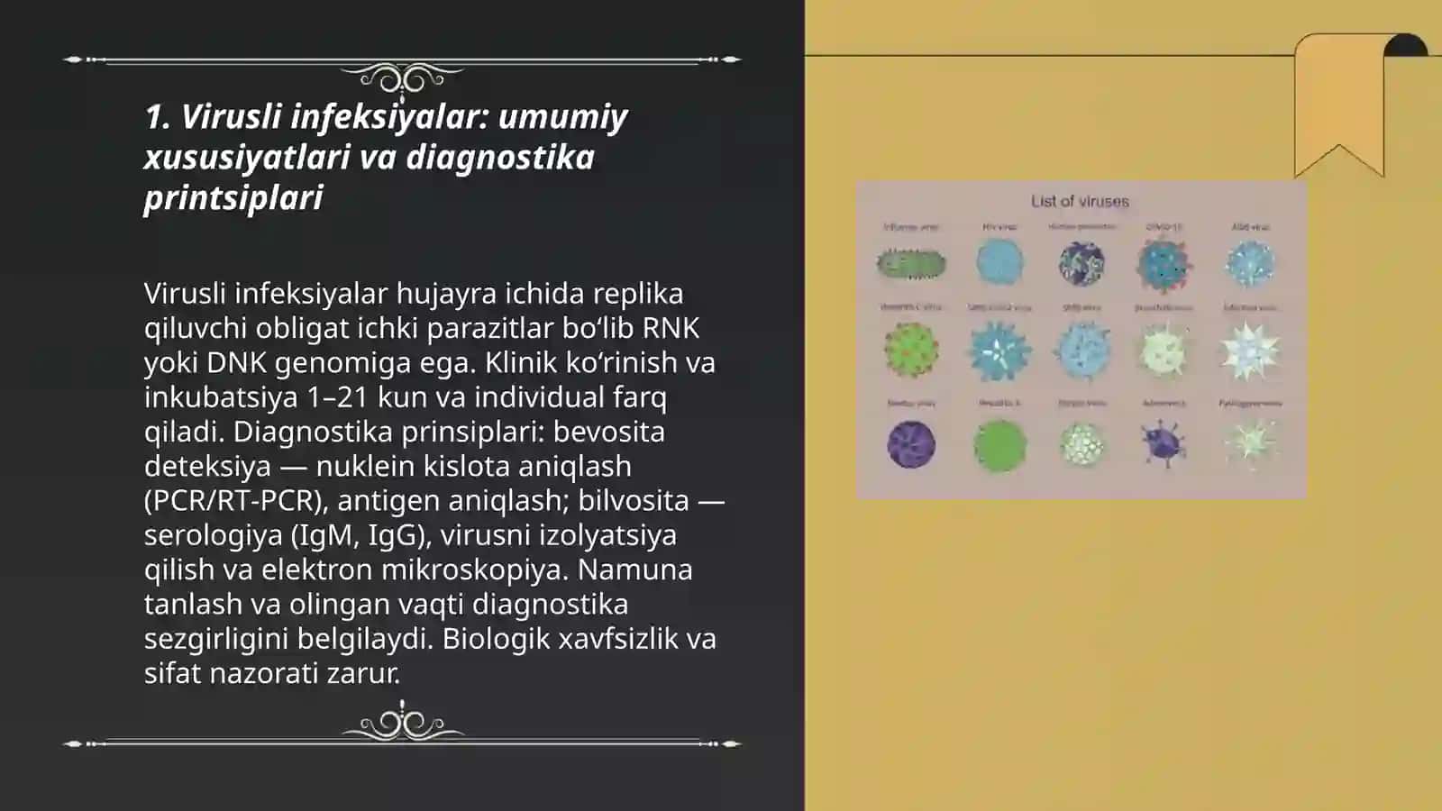 Virusli infeksiyalar. Orto-va paramiksoviruslar tavsifi 3