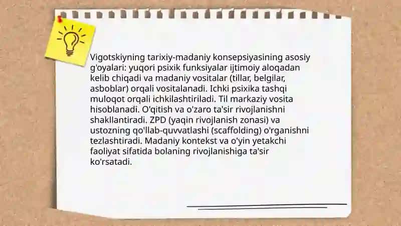 L.S.Vigotskiyning tarixiy madaniy konsepsiyasi 3