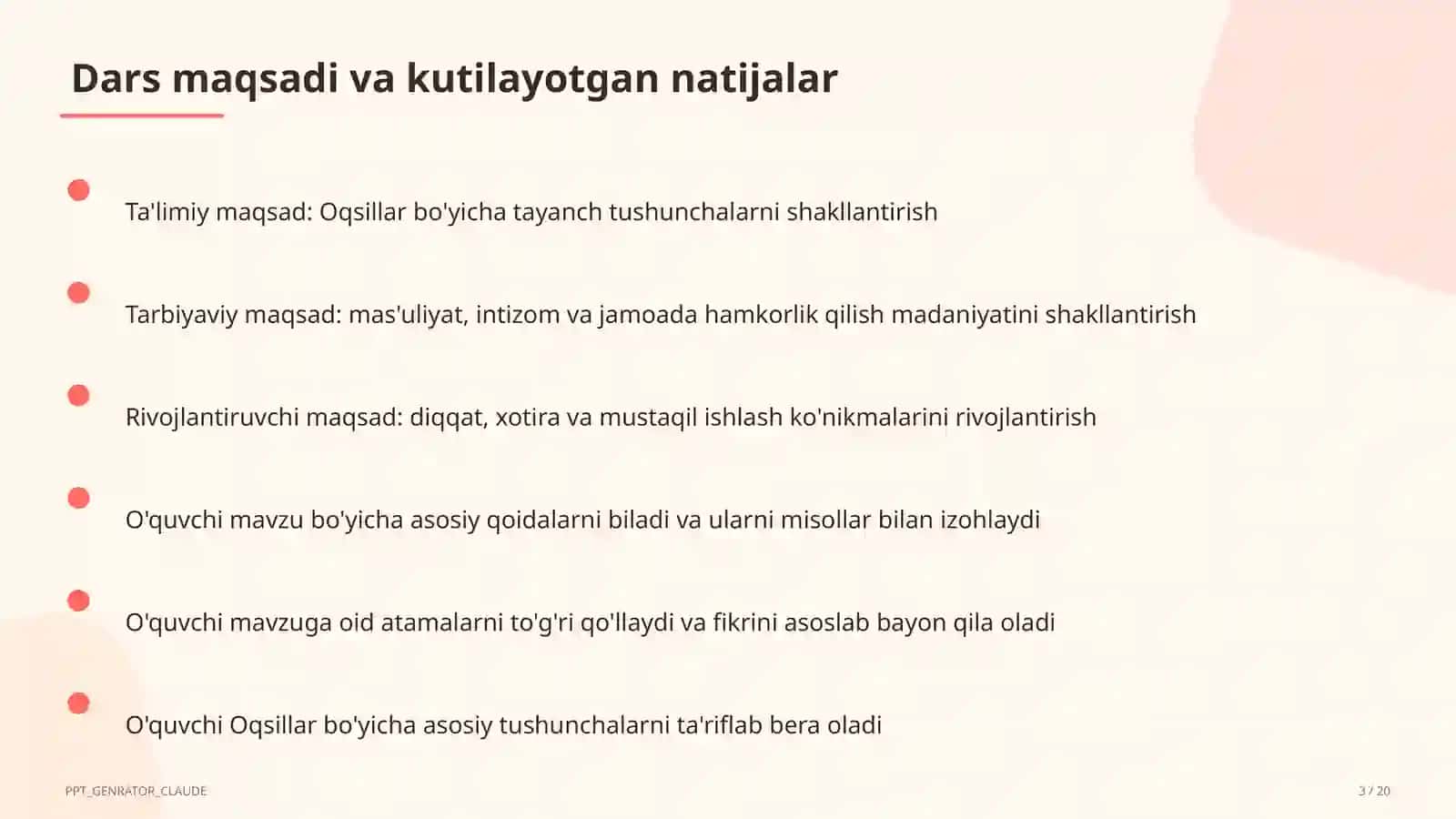 Oqsillar (11-sinf) 3