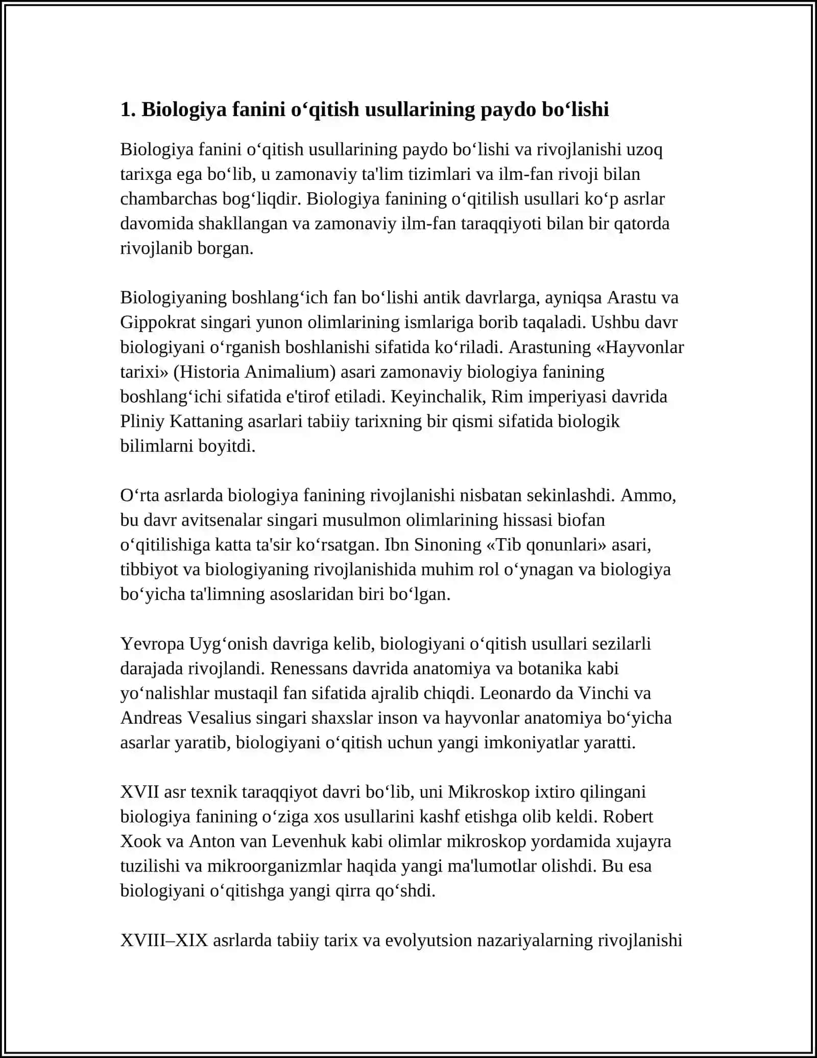 BIOLOGIYA FANINI O‘QITISH METODIKASI FANINI RIVOJLANISH TARIXI 3