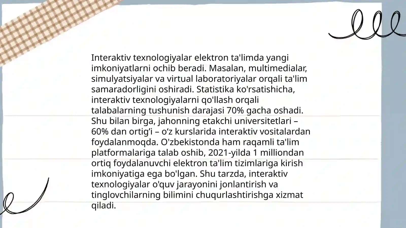 Elektron ta'lim rivojining yetakchi tendensiyalari 3