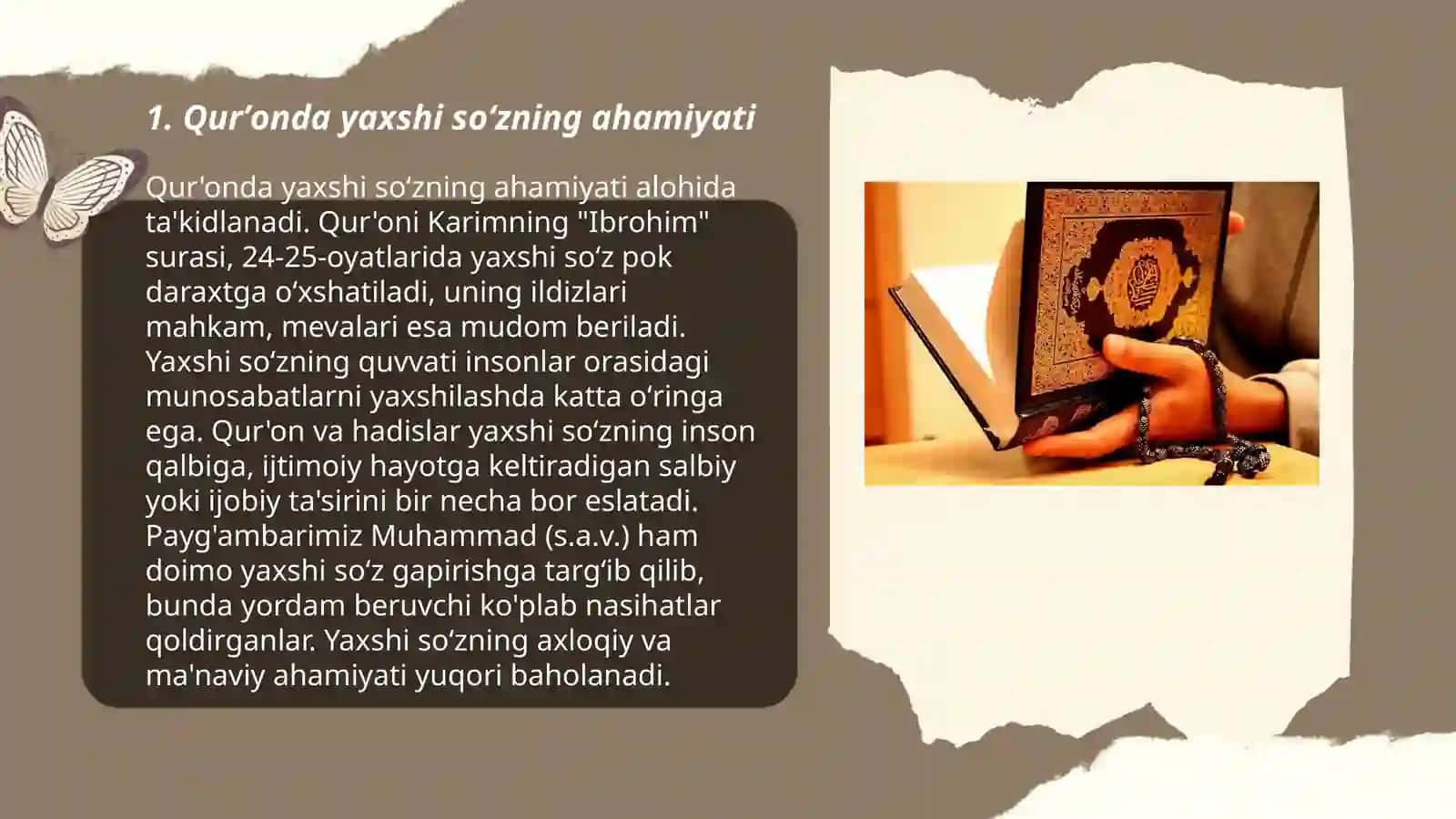 Qurʼonda yaxshi soʻzning ahamiyati 3