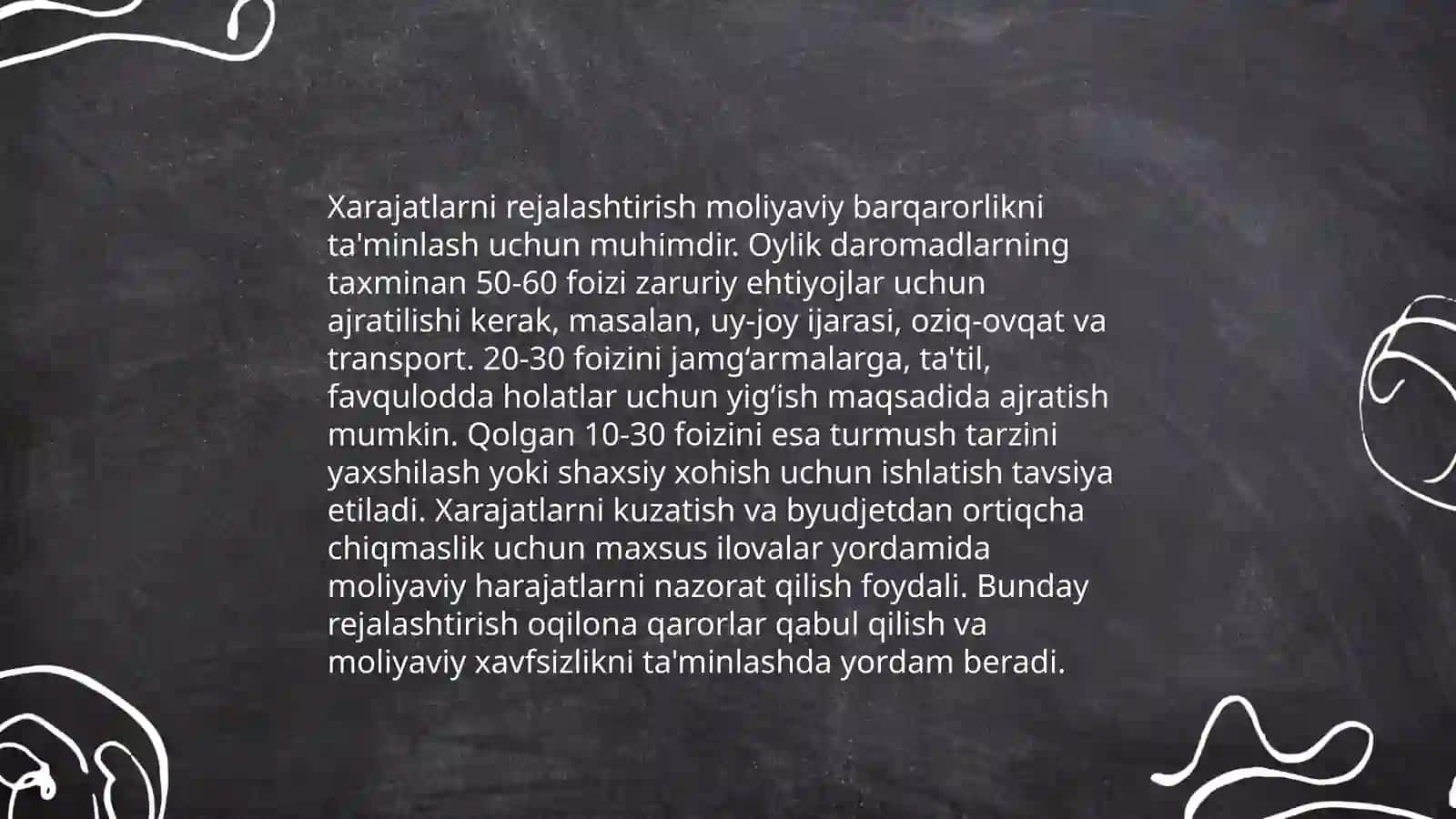 Xarajatlar 3