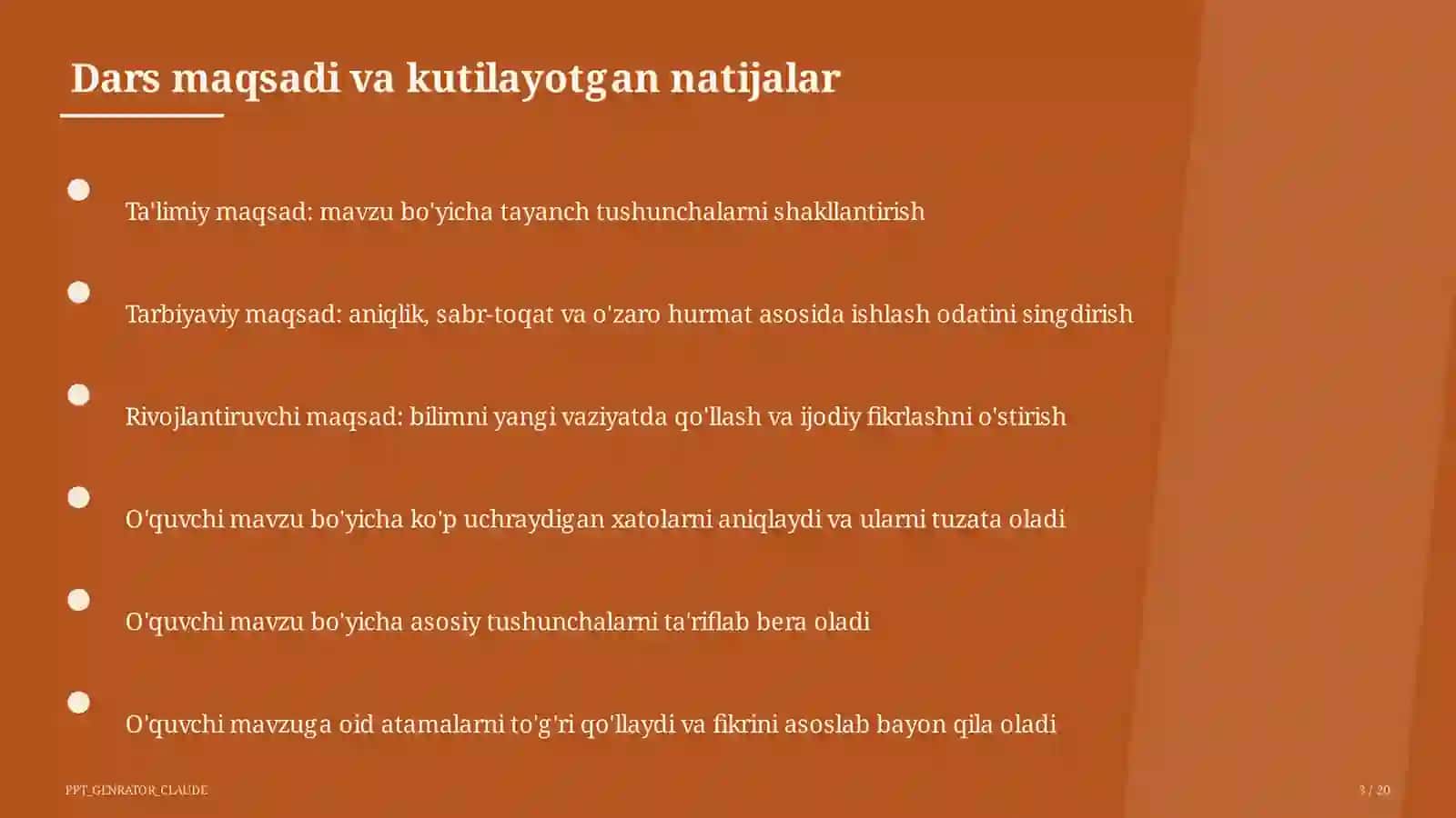 Me'morchilik yodgorliklari: Registon va Ichan-qal'a (6-sinf) 3