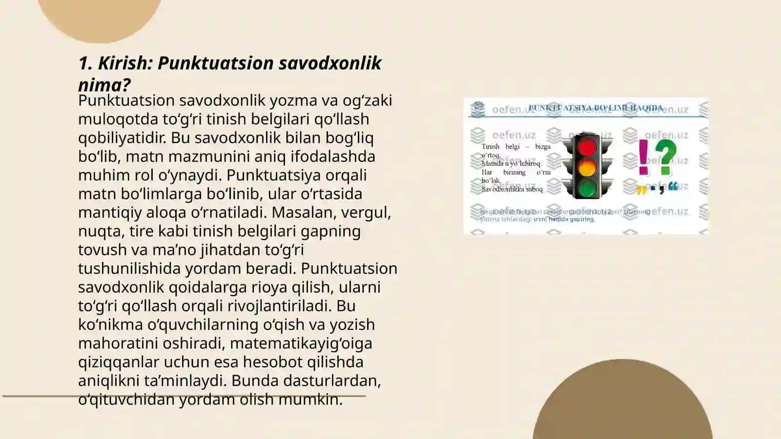 Punktuatsion savodxonlik bo‘yicha referat yozish va taqdimot tayyorlash 3