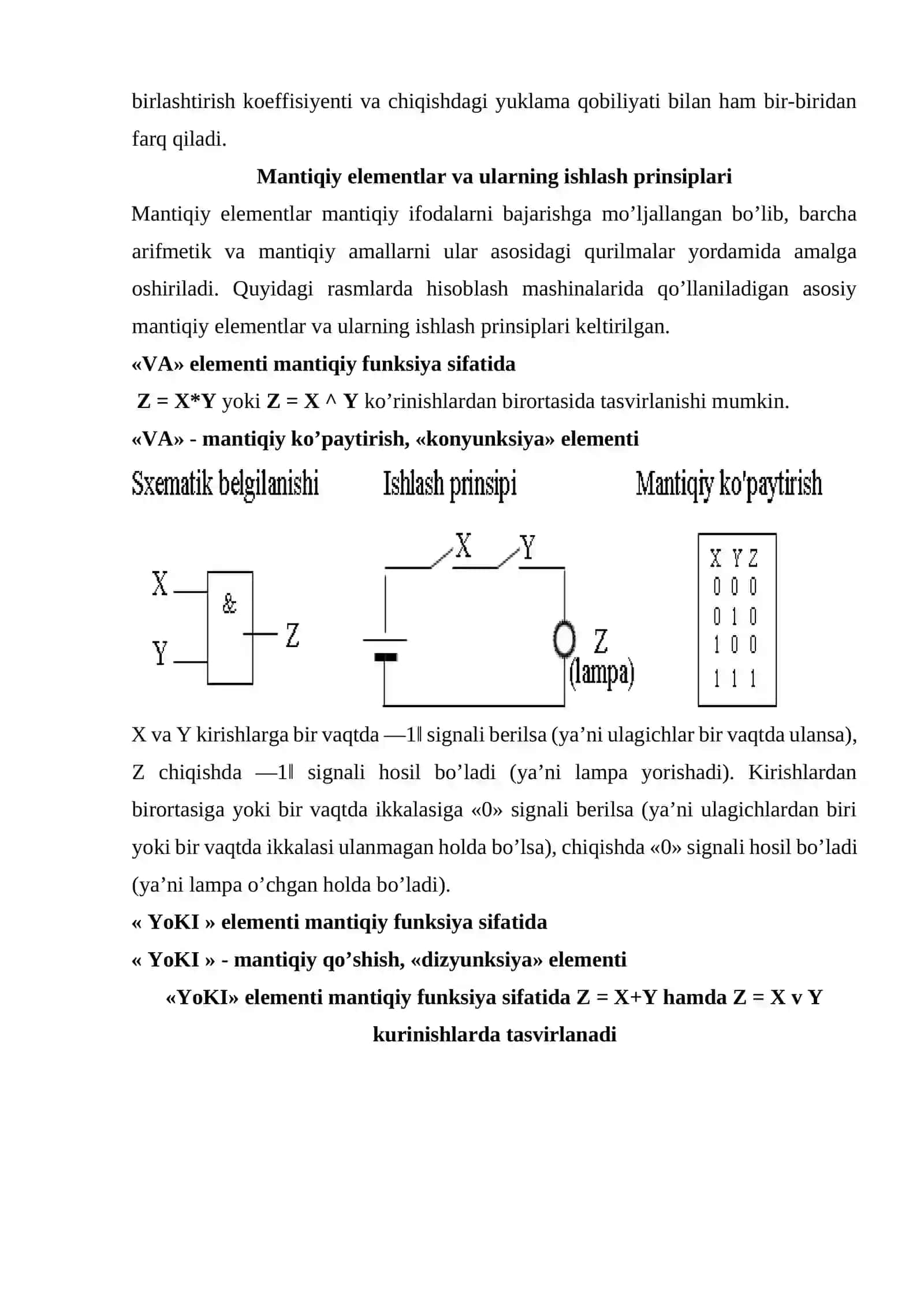 Kombinatsion mantiqiy sxemalar 3