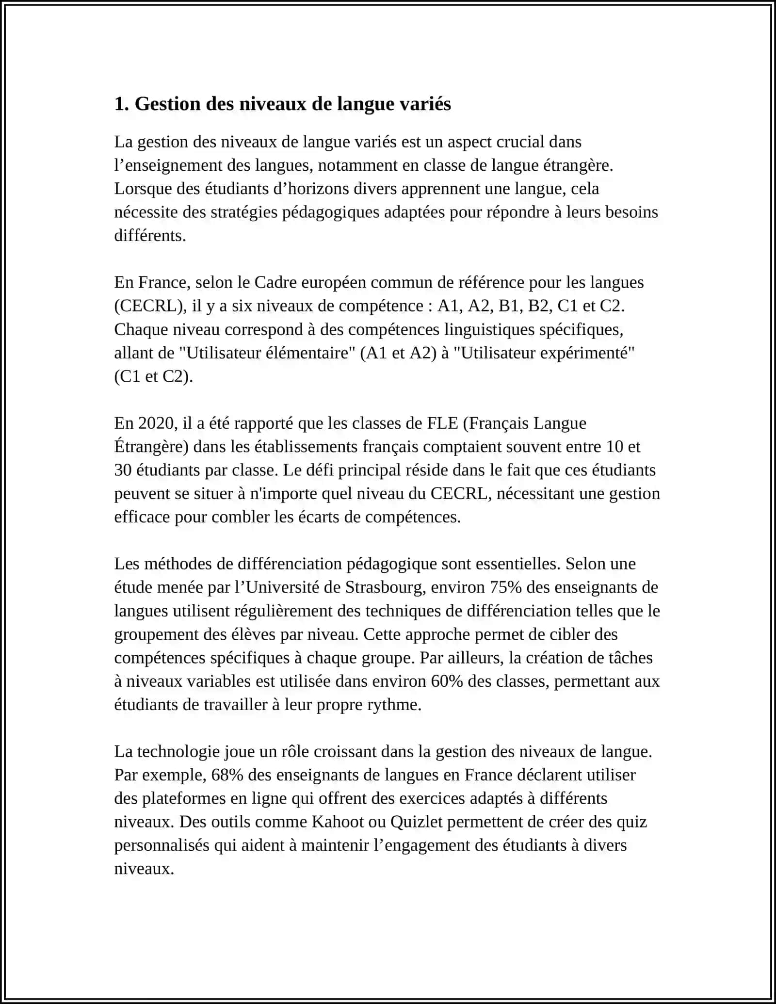 REFERAT: PROBLÈMES D’ENSEIGNEMENT FLE AVEC LES ADULTES 3