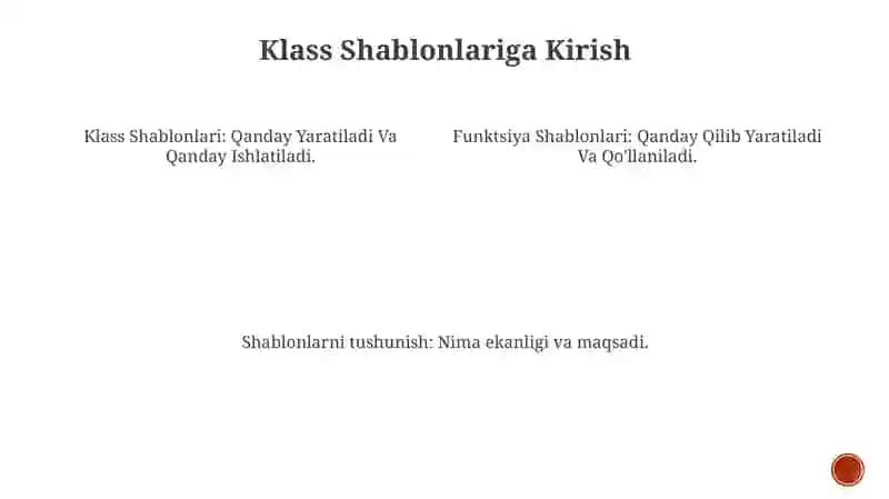Shablonlar bilan ishlash 3