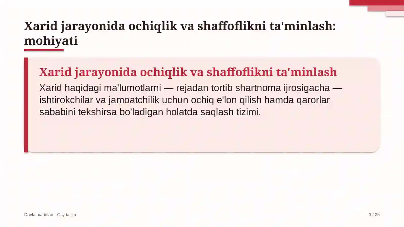 neft mahsulotlari savdosida xarid jarayonida ochiqlik va shaffoflikni ta'minlash 4270 3