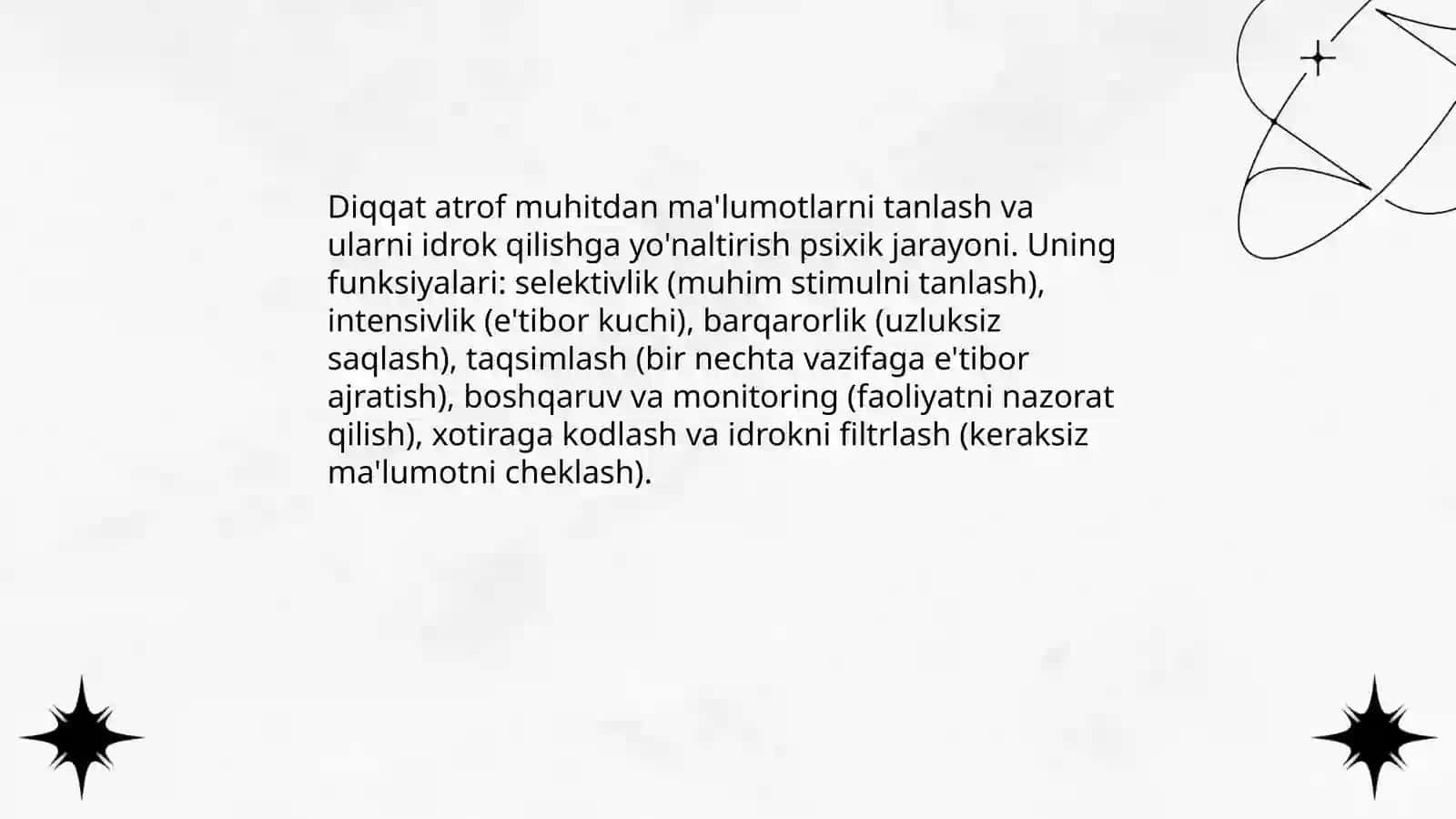 Diqqat. Sezgi 3