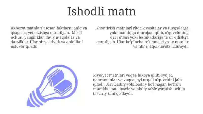 Matn va uning turlari 3