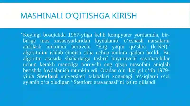 Mashinalioʻqitish 3