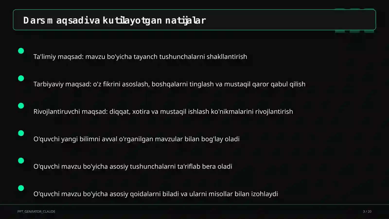 Rus tilida jo'nalish va o'rin-payt kelishigi (5-sinf) 3