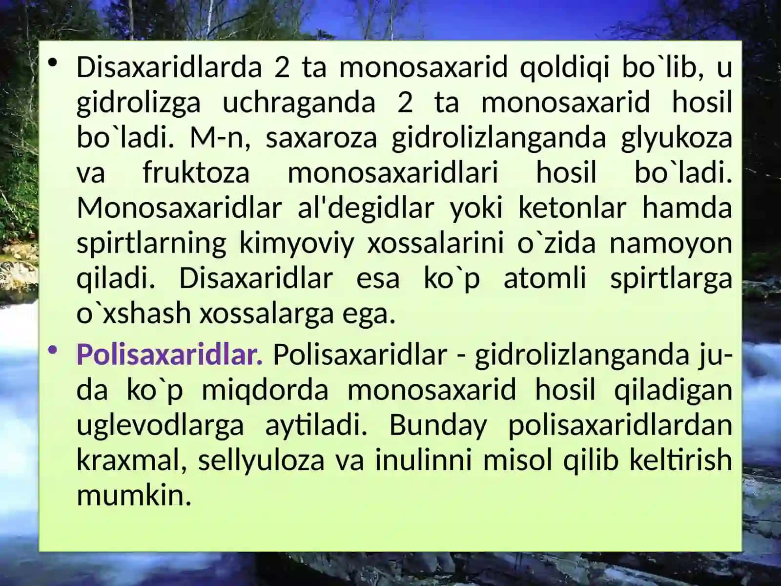 Di-va  oligosaxaridlar 3