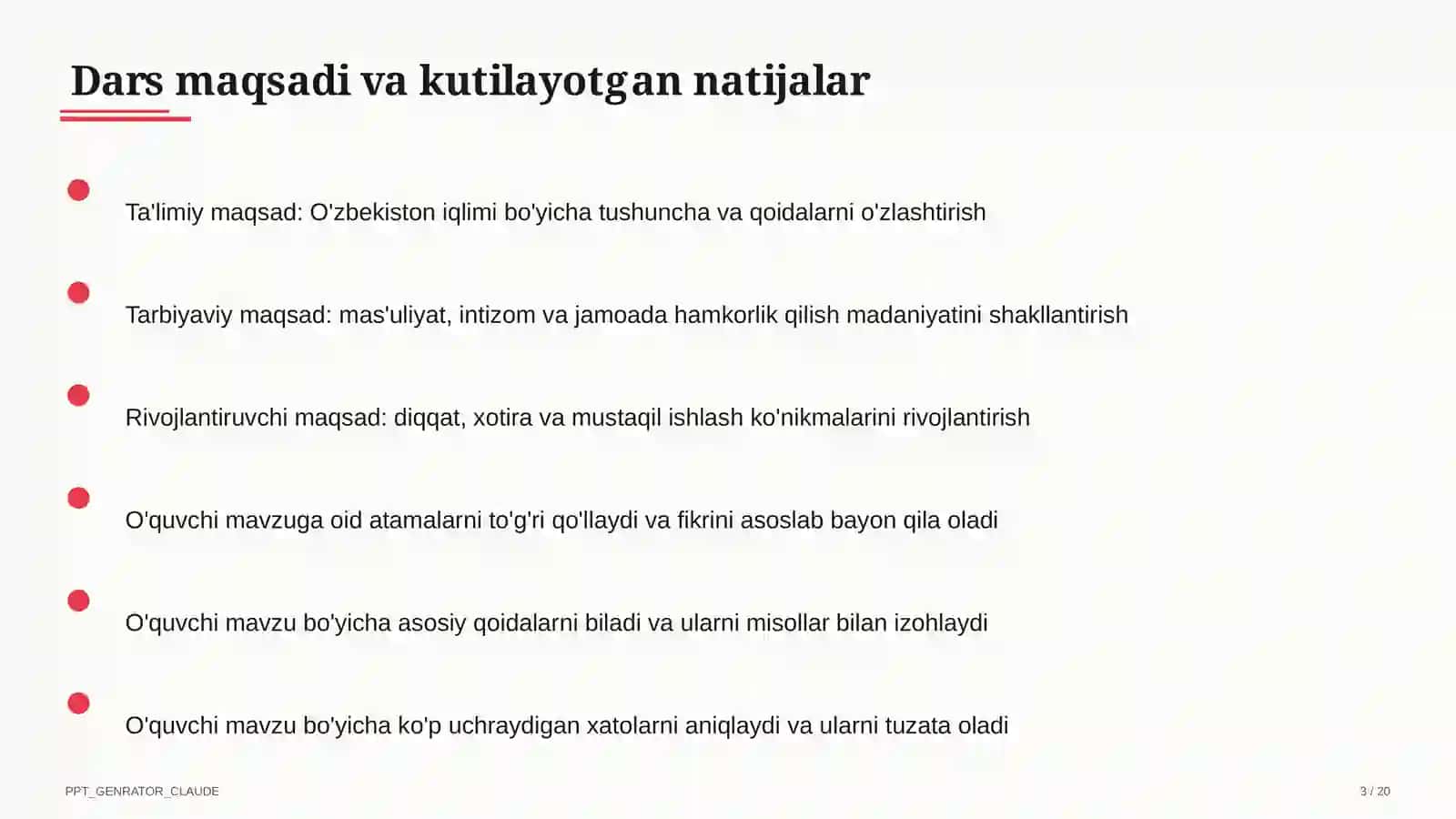 O'zbekiston iqlimi (8-sinf) 3