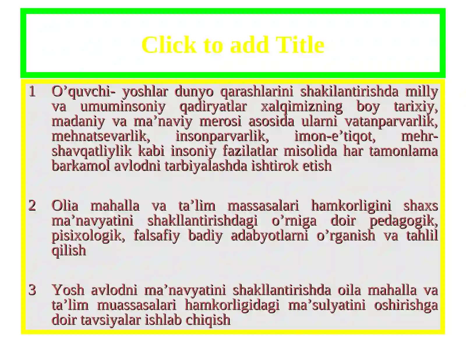 Barkamol avlodni tarbiyalashda ishtirok etish 3