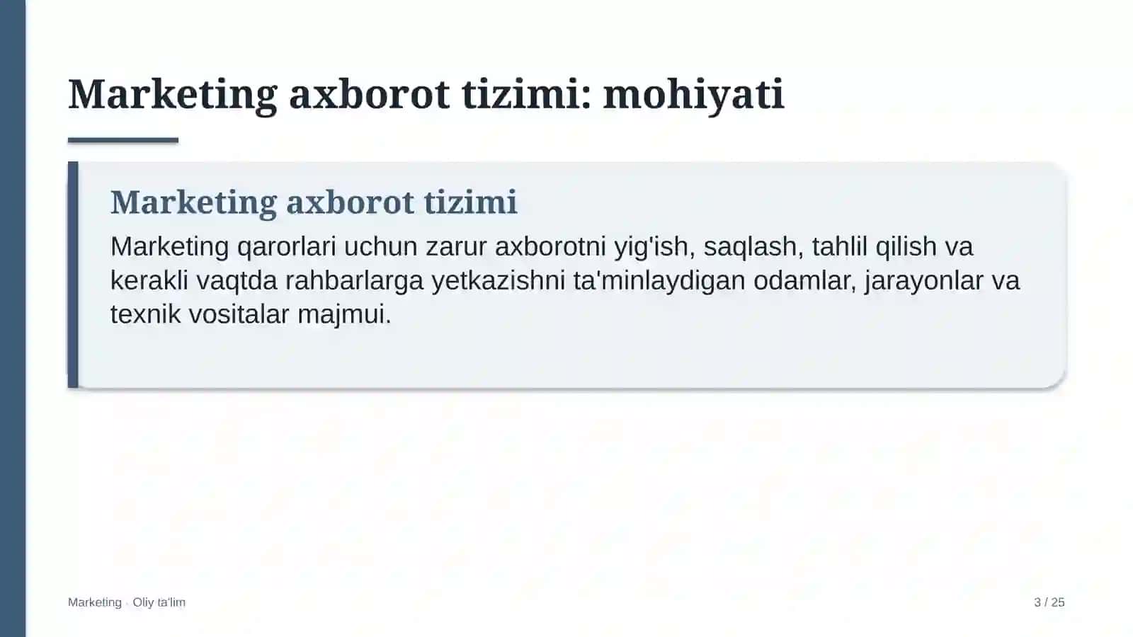 Konsalting kompaniyalarida marketing axborot tizimi 3