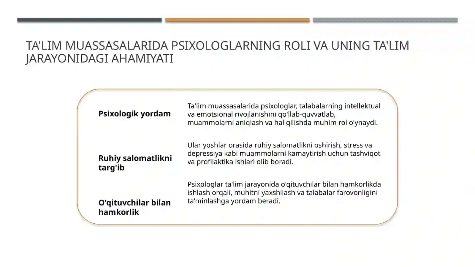 Ta'lim muassasasi psixologning targ'ibot tashviqot faoliyati 3