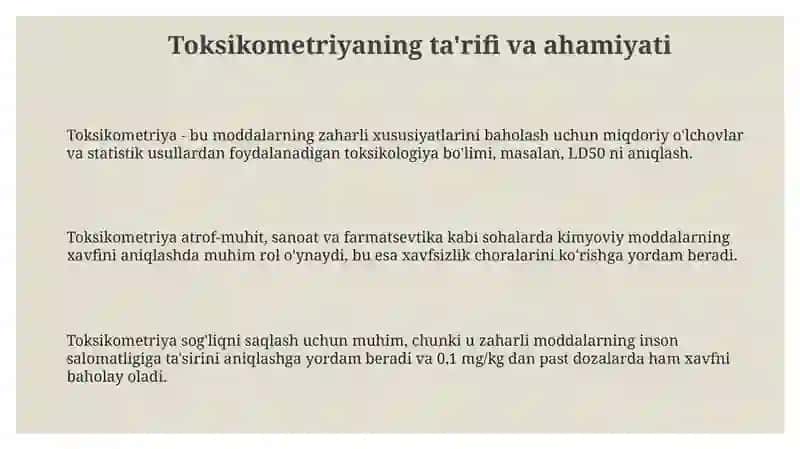 Toksikometriya 3