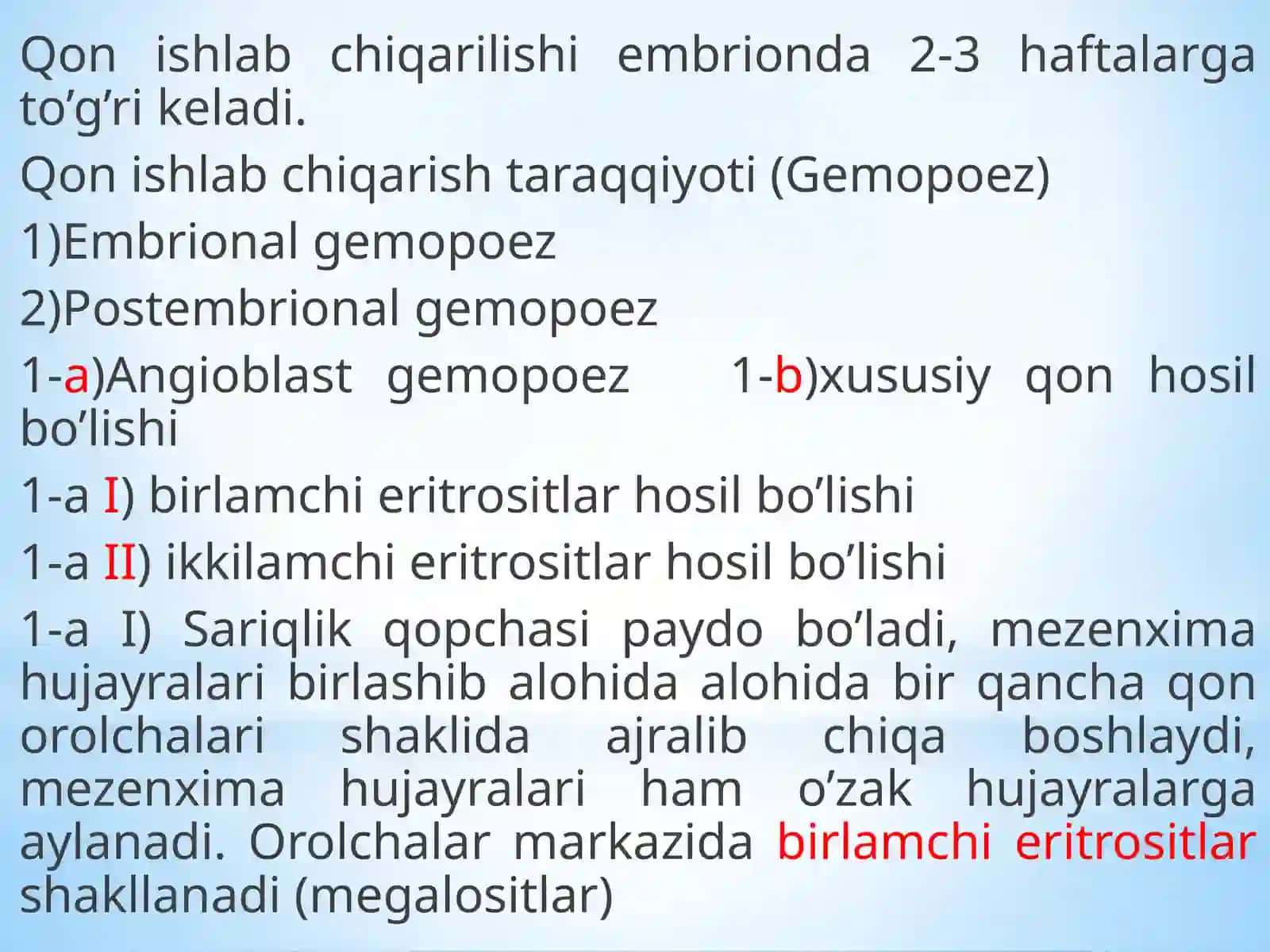 Bolalarda gematopoetik va immunitizimi o'rganishning anatomik va fiziologik xususiyatlari 3