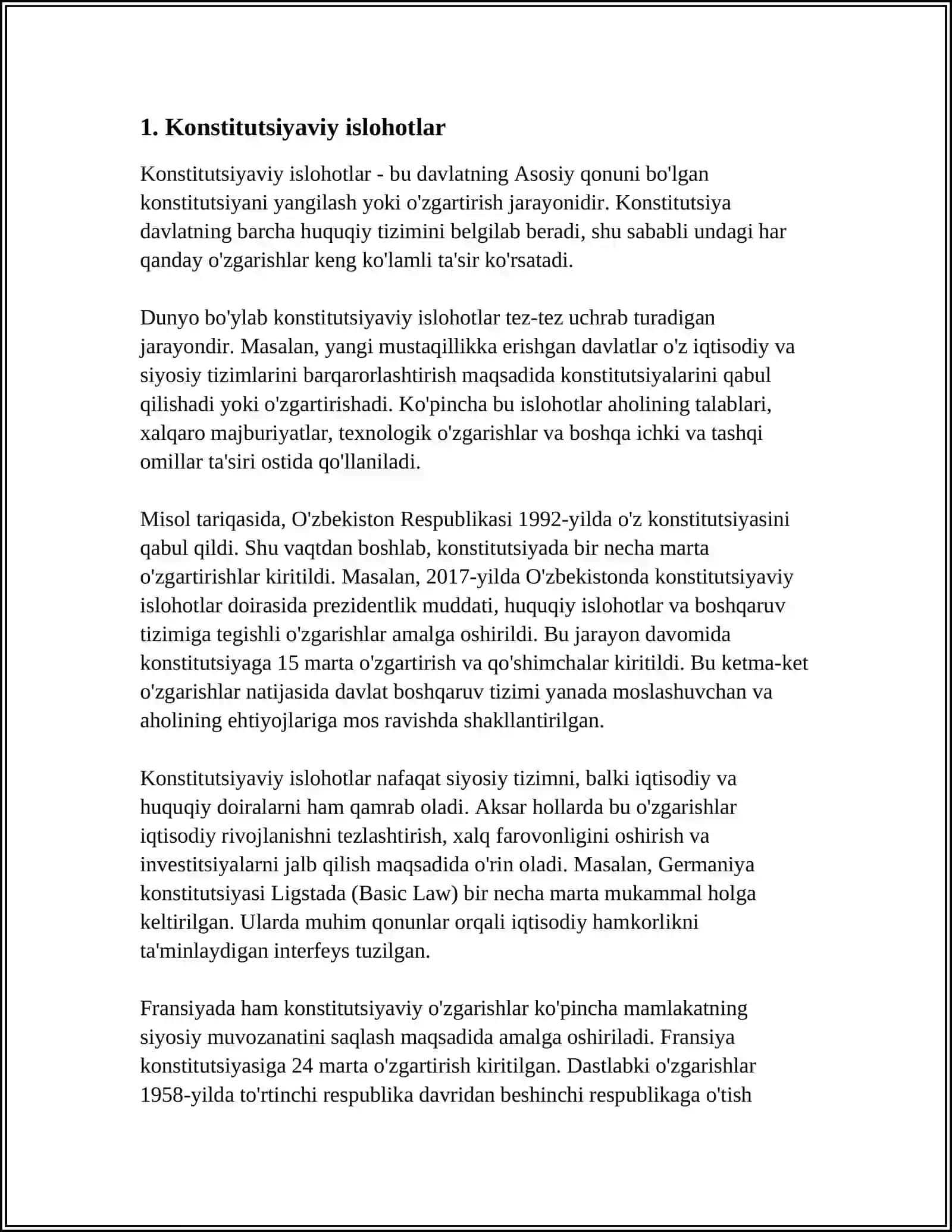 MUSTAQILLIK YILLARIDA DAVLAT BOSHQARUVI TIZIMI AMALGA OSHIRILGAN ISLOHOTLAR 3