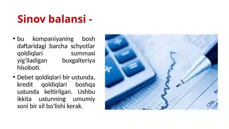SINOV BALANSIDAN MOLIYAVIY HISOBOTLARNI TUZISH TARTIBI 3