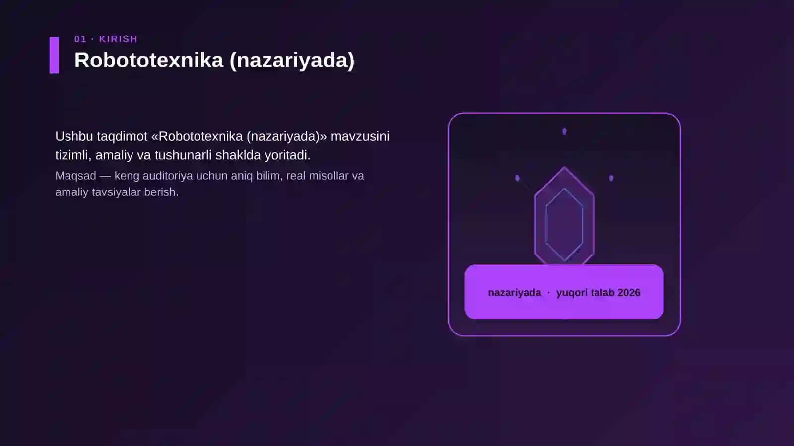 Robototexnika (nazariyada) 3