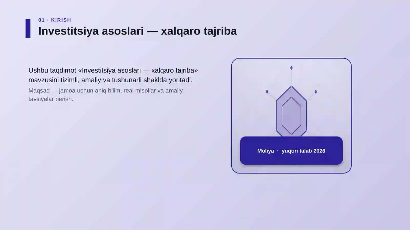 Investitsiya asoslari — xalqaro tajriba 3