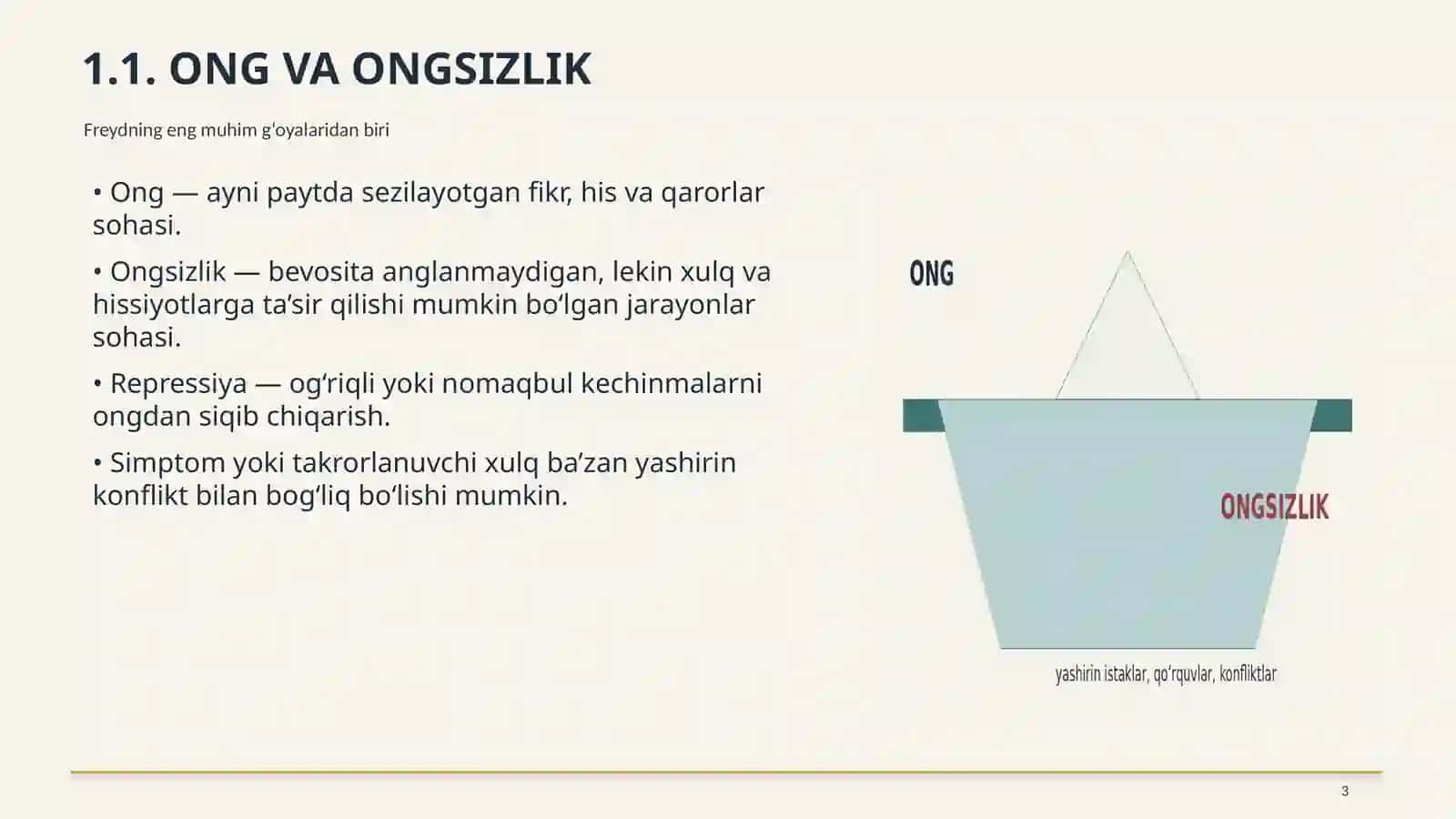 KLASSIK PSIXOANALIZ VA UNING MODIFIKATSIYASI 3