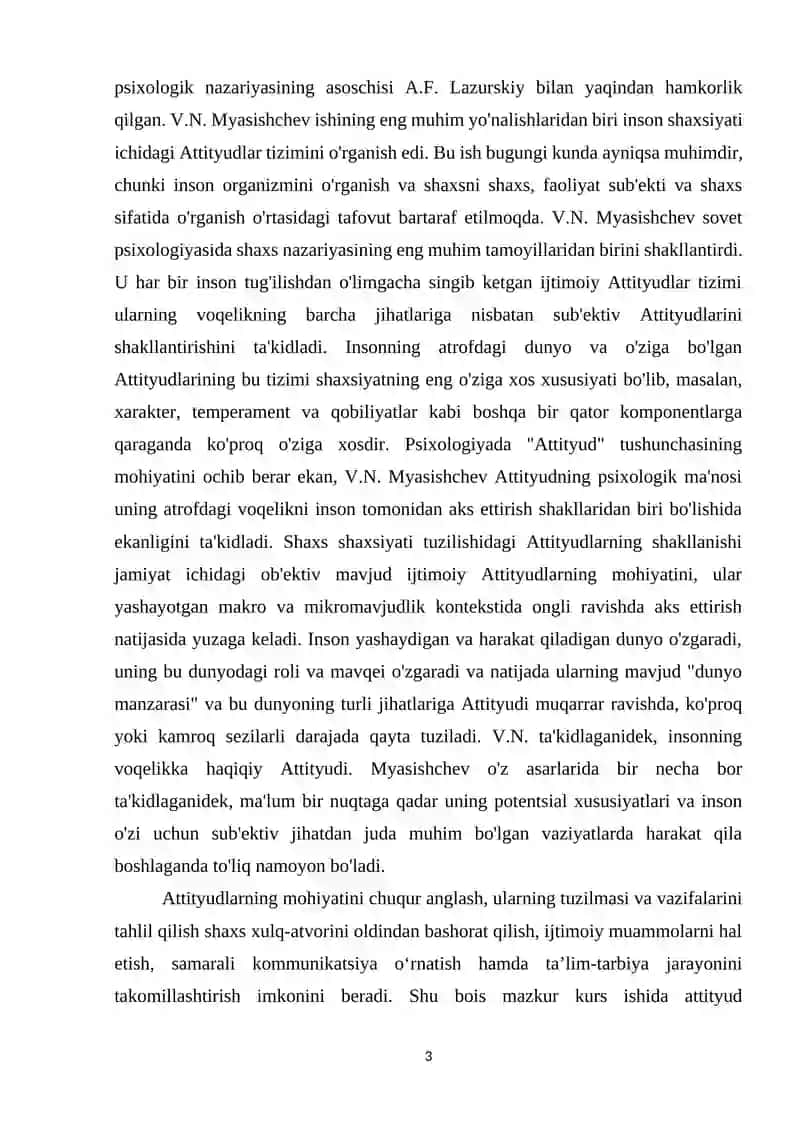 Attityud tushunchasining mohiyati va attityudning vazifalari 3