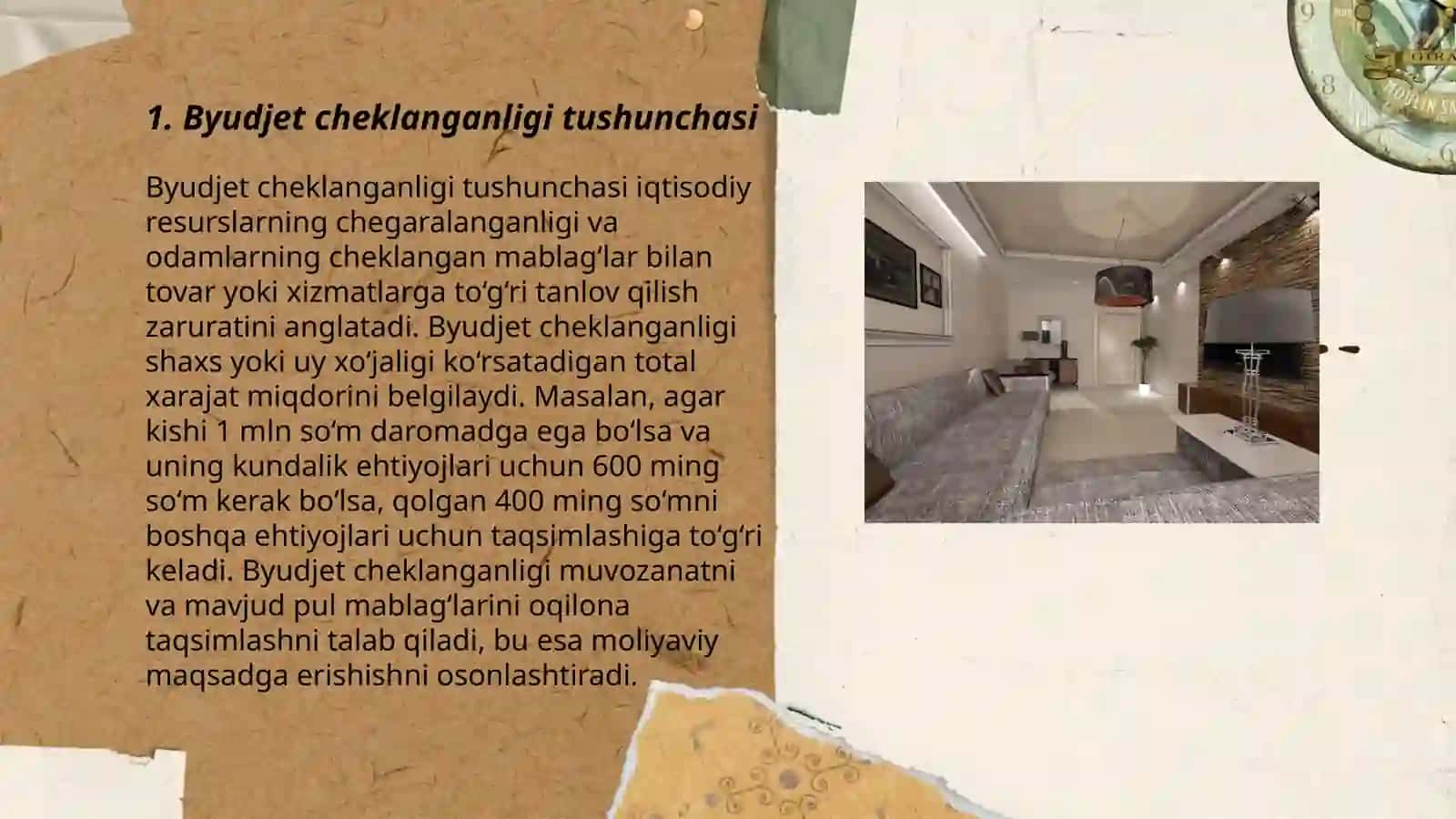 Byudjet cheklanganligi va byudjet tenglamasi 3
